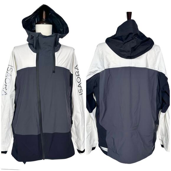 Isaora | Men | Flash 3L Asym Color Block Street Techwear Ski Shell Jacket | XXL - Picture 1 of 16